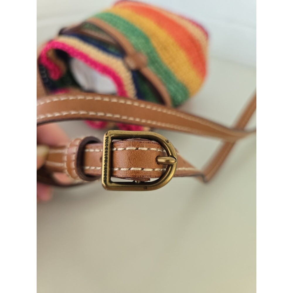 Polo Ralph Lauren Raffia Mini Bellport Bucket Bag Limited Edition Rare - Picture 8 of 14